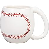 Ceramicfor Baseball Coffee Mug Novelty Christmas Gift for Men Women All Sport Lovers 14 oz White