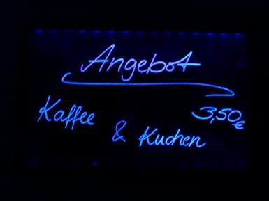 LED Memoboard mit Stift H70cm Schreibtafel Werbetafel Leuchtschild Leuchtreklame Tafel