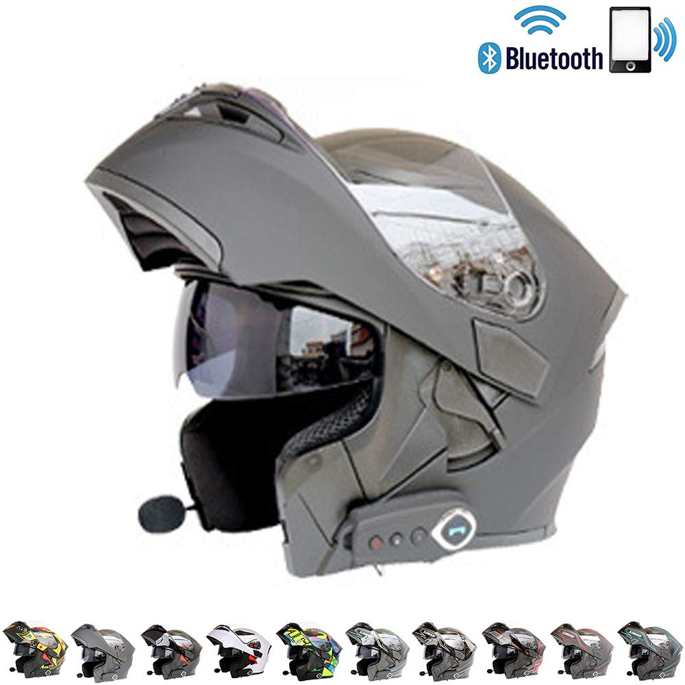 Casco Moto Modulare ORIGINE Bluetooth - Omologato ECE 22-06, Doppia Visiera, Vivavoce - Foto 4