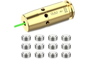 EZAIMING 223/5.56mm/9mm/243/308win Green Laser Bore Sight with Extra Batteries for Scope Sighting and Zeroing Optics