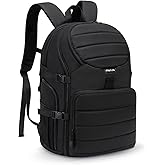 MOSISO Camera Backpack, DSLR/SLR/Mirrorless Camera Bag, Top Quick Access Photography Travel Backpack with 15-16 inch Laptop Compartment&Rain Cover, Camera Case Compatible with Canon/Nikon/Sony, Black