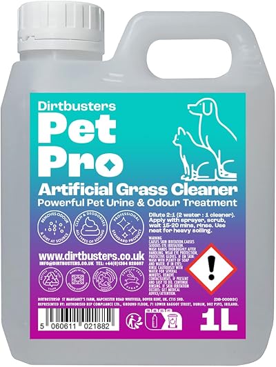 Dirtbusters Pet Pro Artificial Grass Cleaner 1L Urine Odour Neutraliser