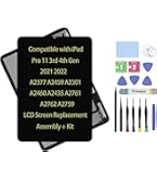 11" LCD Screen Replacement For IPad Pro 11 3rd 4th Gen 2021 2022 A2377 A2459 A2301 A2460 2022 A2435 A2761 A2762 A2759 Display OLED LCD Assembly Glass Touch Digitizer Premium Repair Kit