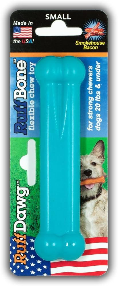 Ruff Bone Smokehouse Bacon Flavored Chew Toy, Small
