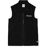 Champion Boys Polar Fleece Vest Lightweight Sleeveless Zip Front Jacket with Pockets, Kids Outdoor Layering