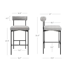 Nathan James Dahlia Counter Height Chair, Modern