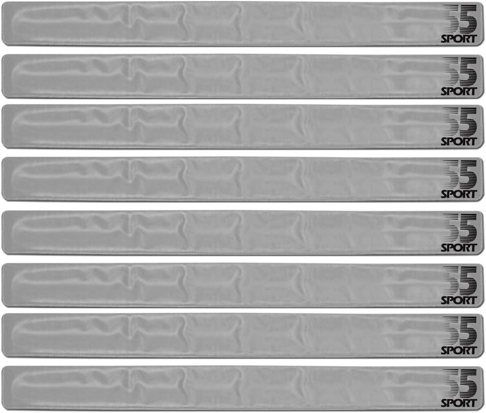 55 Sport Highly Reflective Hi-Vis Slap On Wrist/Ankle Bands