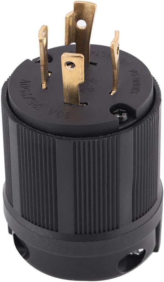 Nema 14-30P 30 Amp Winkelstecker | 3-polig Für Trockner & Generatoren | 125/250 Volt