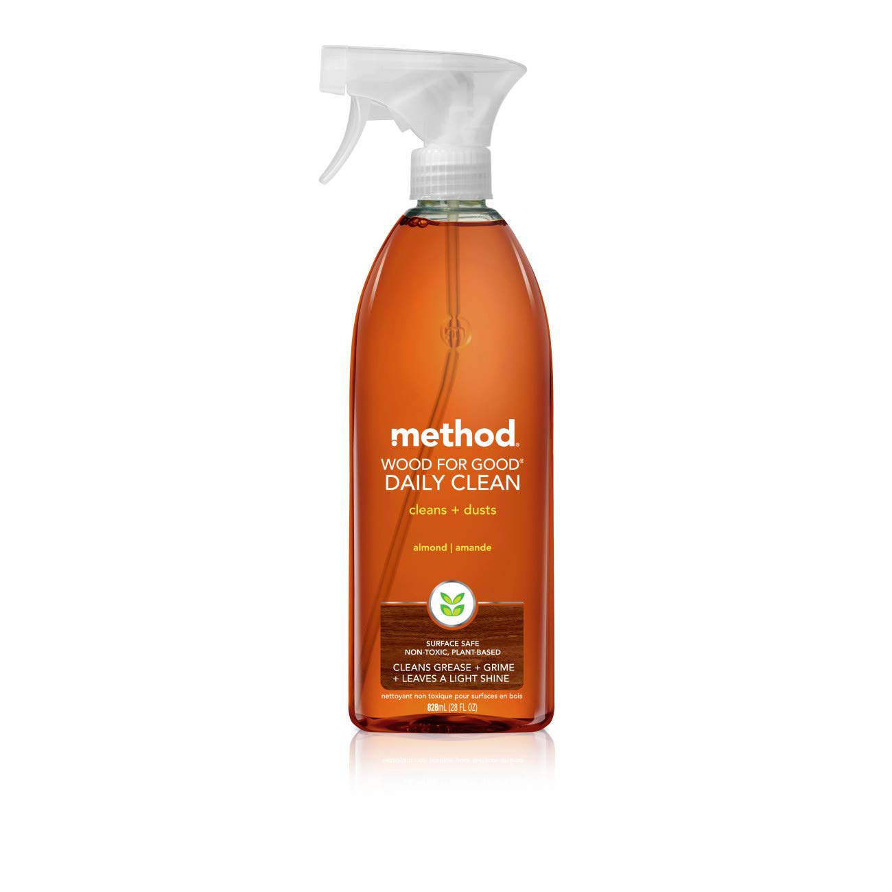 Method Wood For Good Daily Wood Cleaner, Almond, 28 Ounce