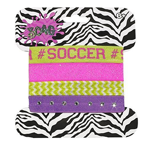 Amazon Com 3c4g Soccer Hair Ties Set Of Four By 3c4g Beauty