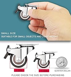 1.5 Inch Caster Wheels for Small Furniture Heavy