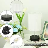 HSLighting Bedside Lamp Touch Control 3-Way Dimmable LED Black view 4