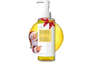 Elvira Pure Cleansing Oil, Makeup Remover & Blackheads Pore Cleanser, Jojoba Oil Cleanser for Face, Korean Skin Care, Plant-based, for Sensitive Skin, Hydrating, Fragrance-Free