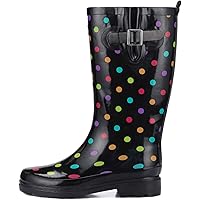 K Komforme Women Rain Boots with Non-slip Sole, Waterproof and Fashion Patterns