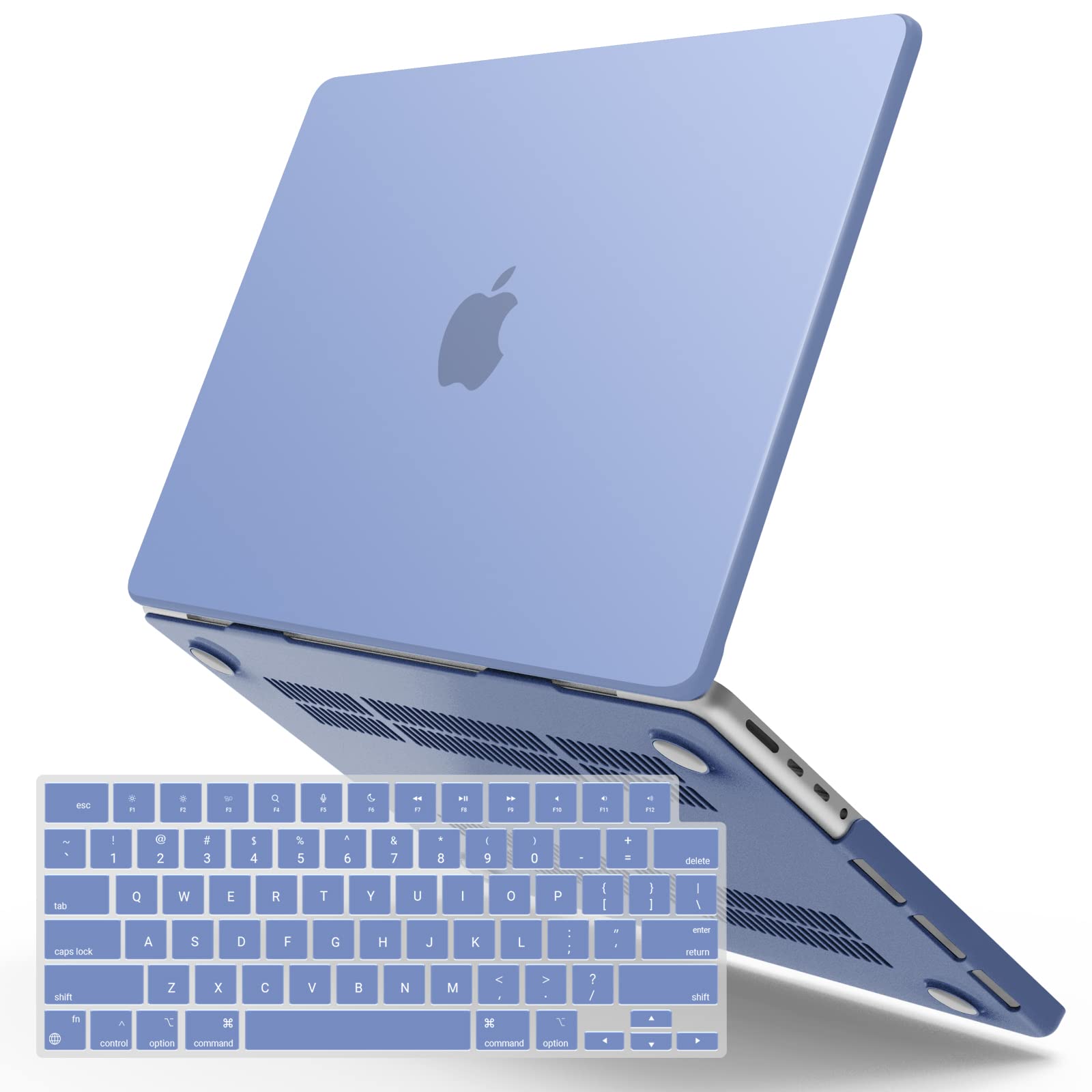 Photo 1 of IBENZER Compatible with 2025 2024 MacBook Pro 16 Inch Case M4 M3 M2 M1 A3403 A3186 A2991 A2780 A2485 Pro Max, Hardshell Case with KeyboardCover for Mac Pro 16(2025-2021), Serenity Blue, T16X-SRL+1