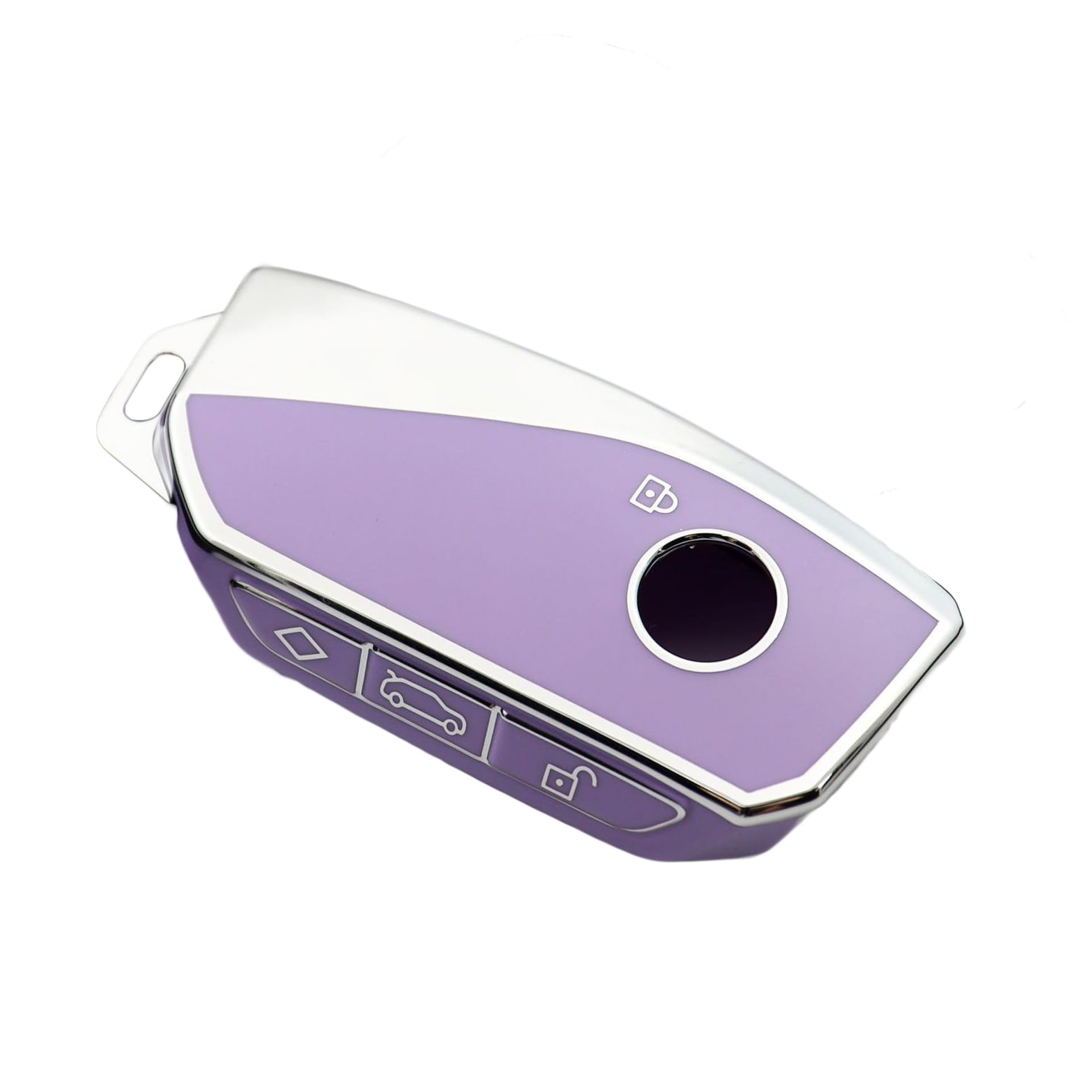 KUNIO Car Key Fob Cover for BMW X1, X7, X6, XM, 7 Series, iX, iX1, i4, I7 2023-2024 Key Protection Case Purple