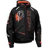 Castle X Men's Strike G6 Snowmobile Jacket (Black/Orange - X-Large)