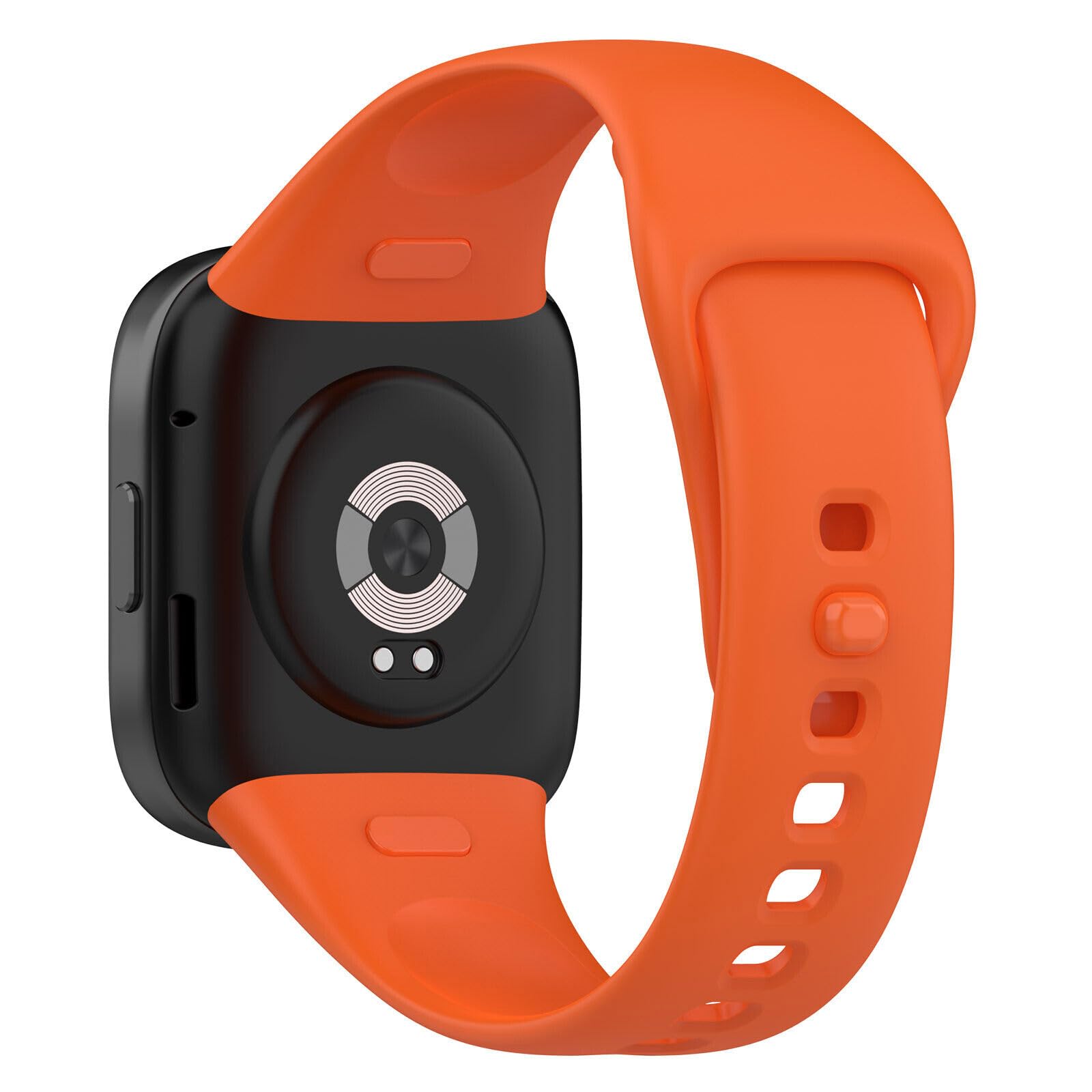 Panda Bobo for Xiaomi Redmi Watch 3 (M2216W1) Watch Silicone Replacement Sport Bracelet Strap Wristband (Orange)
