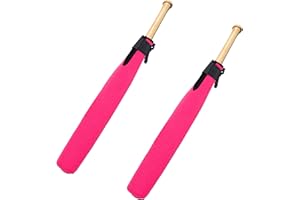 BAIZOY 2 Pcs Baseball Bat Sleeve bat Warmers for Softball Batting Training Bat Warmer for Composite Bats Sport Sleeve Protector Reduces Vibration Bat Cover, Baseball bat Cover, Black