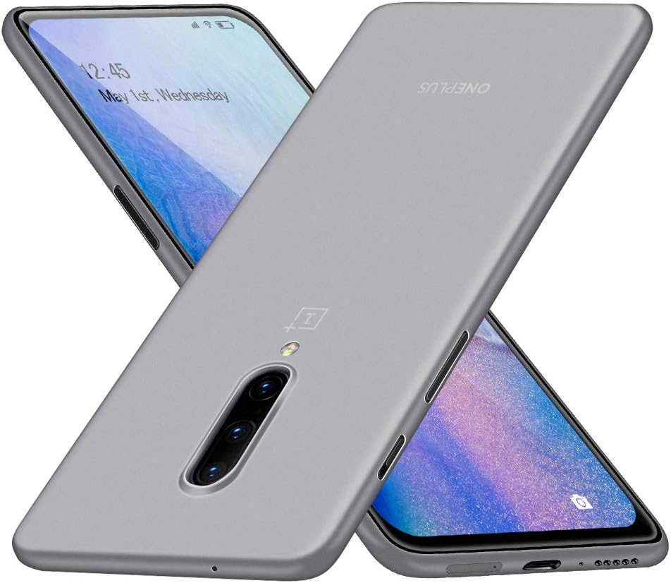SHIWELY Thinnest OnePlus 7 Pro Case, Ultra-Slim [0.35mm] Minimalist PP Protection Phone Case, Anti-Scratch & Anti-Fingerprint Matte Finish Cover for OnePlus 7 Pro (Translucent White)