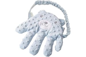 Soothing Palm, Patter for Sleep,Startle Prevention Hand Glove Hand Pillow Red Bean Filling Cute Soothing Palm, Blue Bear3