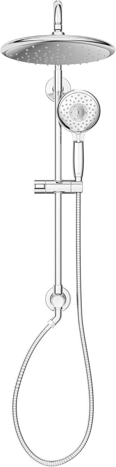 American Standard 9035804.002 Spectra Versa System with Rain Showerhead and Hand Shower, 2.5 GPM, Polished Chrome - - 
