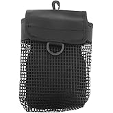 LT Easiyl Mesh Diving Bag Portable mesh Tool Bag Heavy Duty Sports Bag Outdoor Diving Equipment Portable Lightweight Dive Mesh with Buckle (Black)