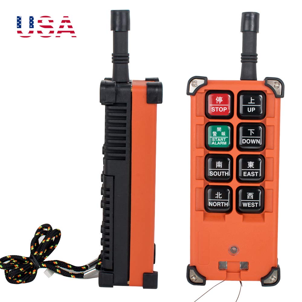 zinnor Industrial Radio Remote Control Winch 24V Wireless Remote