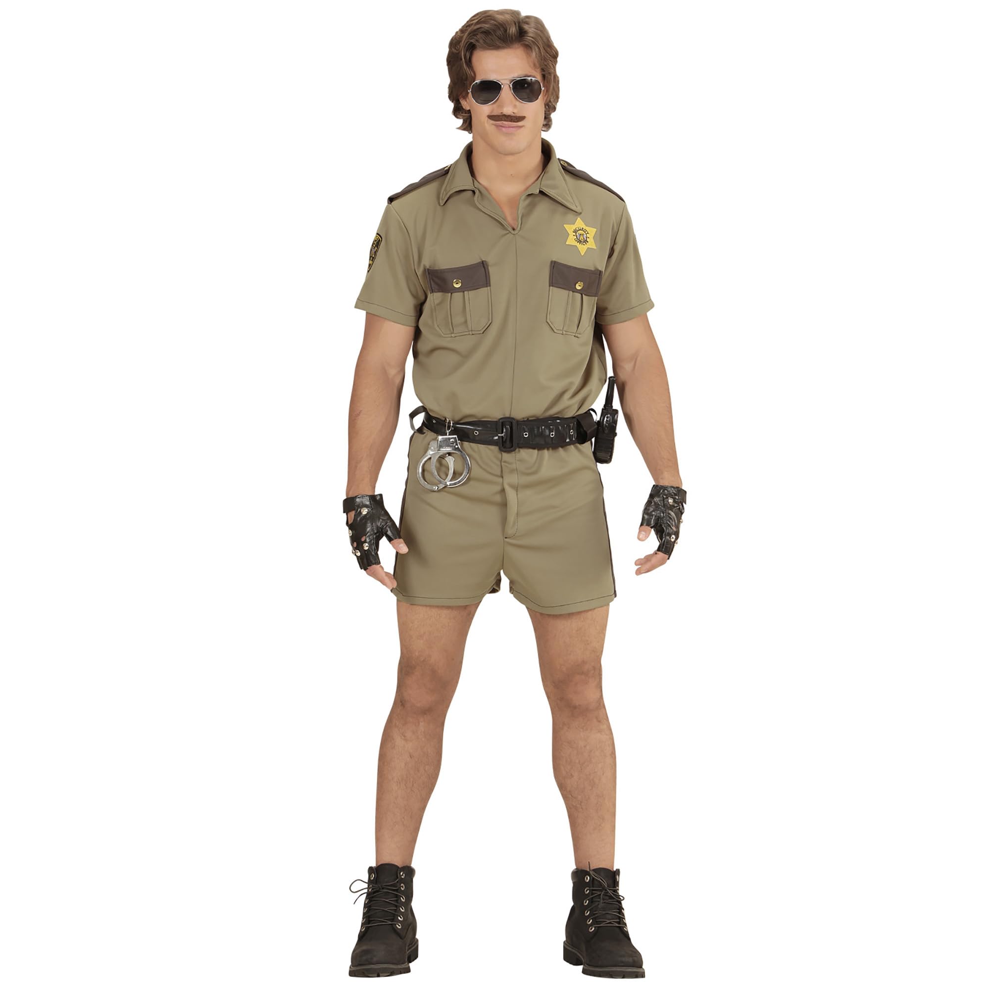 W WIDMANN MILANO Party Fashion - California Highway Patrol Officer Costume for Men, Americans, Policemen, Special Agents, Carnival, Theme Parties, Size M โ image 1