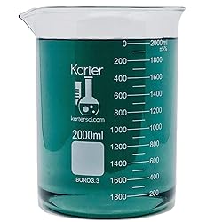 2000ml Beaker, Low Form Griffin, Borosilicate 3.3