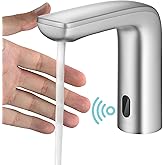 KRAUS Indy Touchless Sensor Bathroom Faucet with Control Box and Temperature Mixer in Spot Free Stainless Steel, KSB-10001SFS