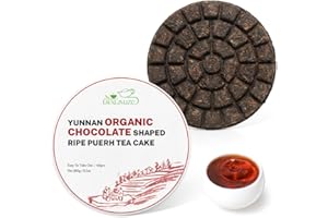LWXLJMJZC��Organic Ripe Puerh Tea Cake USD Certified Cook Pu'erh-40pcs(180g/6.3oz) -Yunnan Chinese Pu er-Easy To Take Out