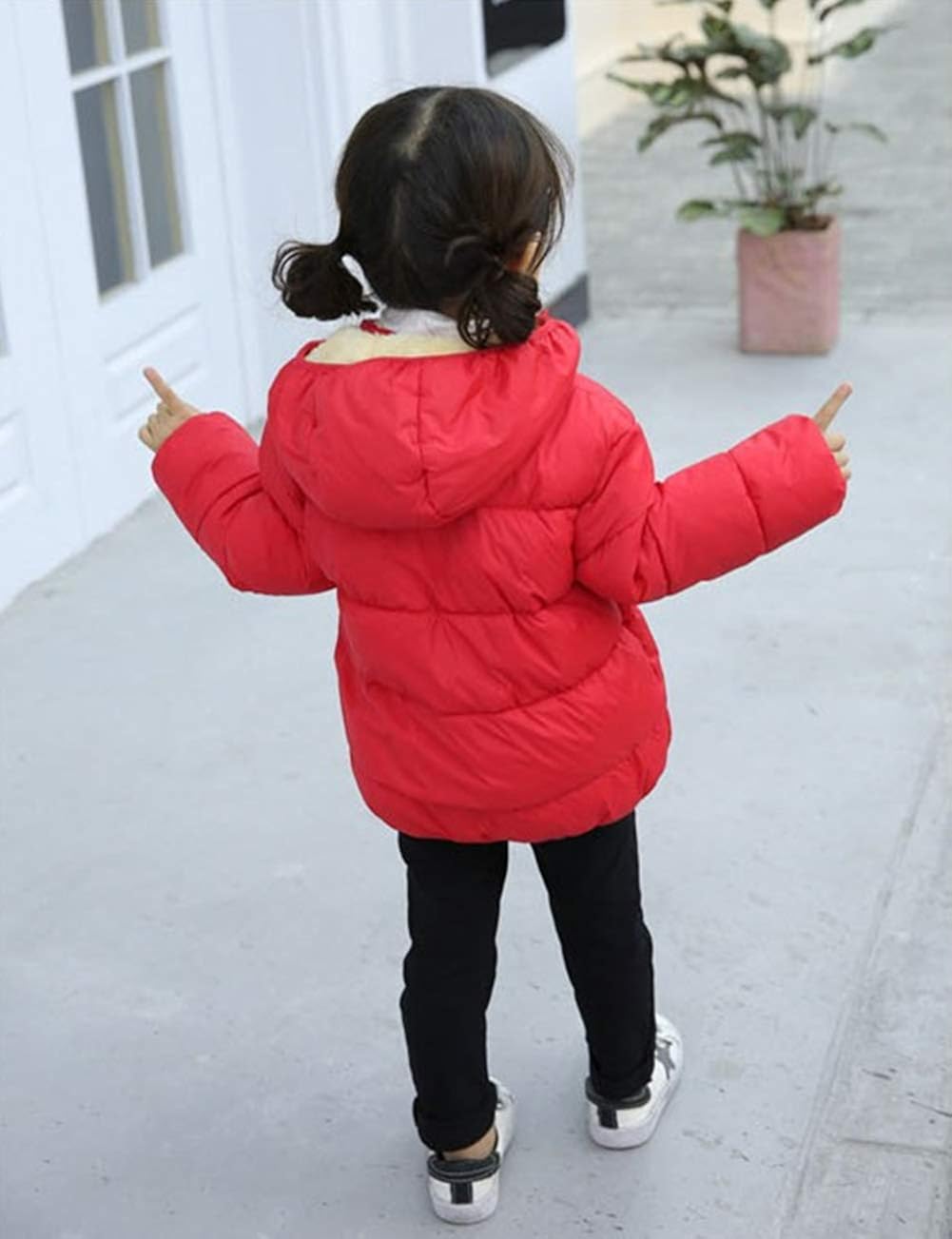 Winter Coats for Toddler Kids Baby Boys Girls Padded Light Puffer Jacket Outerwear Infant Winter Down Jacket with Hoods: Clothing