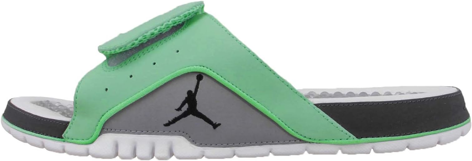 Nike Men 's JORDAN Hydro IV Retro sandalias, GREEN GLOW/BLACK SPRC-CEMMENT GREY-DRK: Amazon.com 