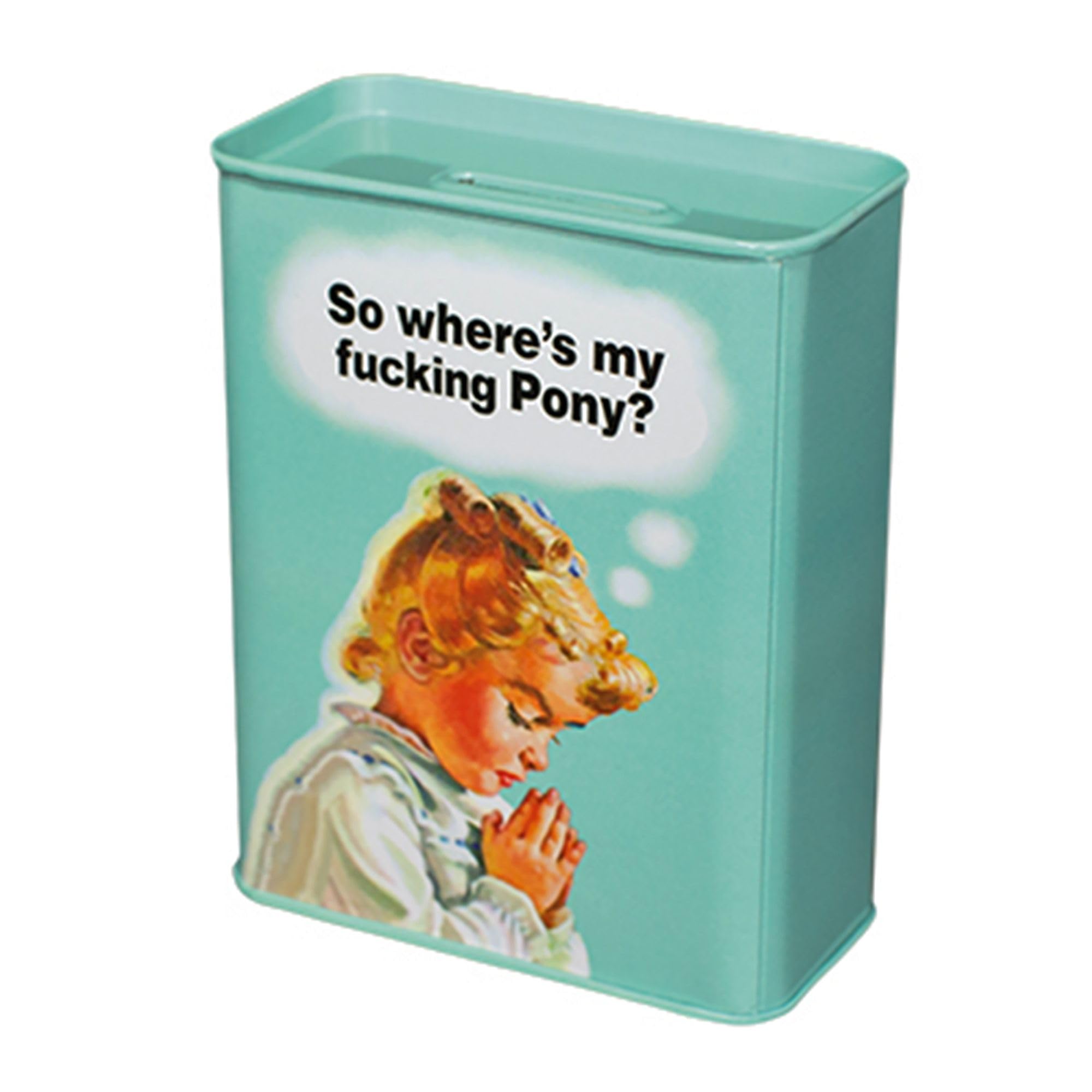 Unbekannt Klang und Kleid box Fucking Pony, metal, turquoise, 9.0 cm x 4.5 cm x 11.5 cm, MT7772