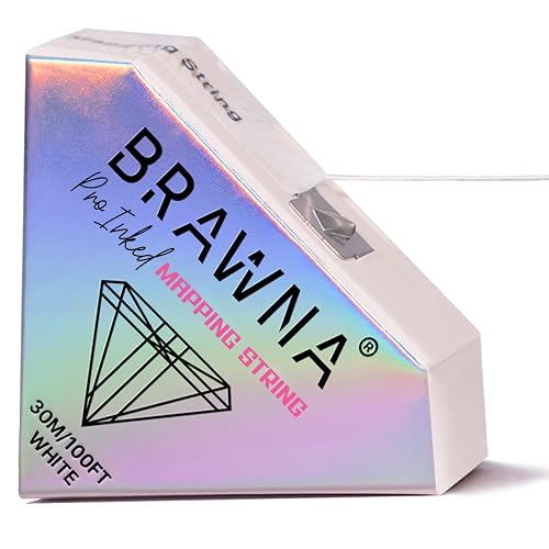 BRAWNA [ Upgraded Version ] 30 Meters White Brow Mapping string for ...