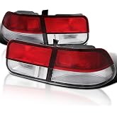 SPEC-D TUNING Tail Lights For 1996-2000 Honda Civic 2Dr Coupe | Red