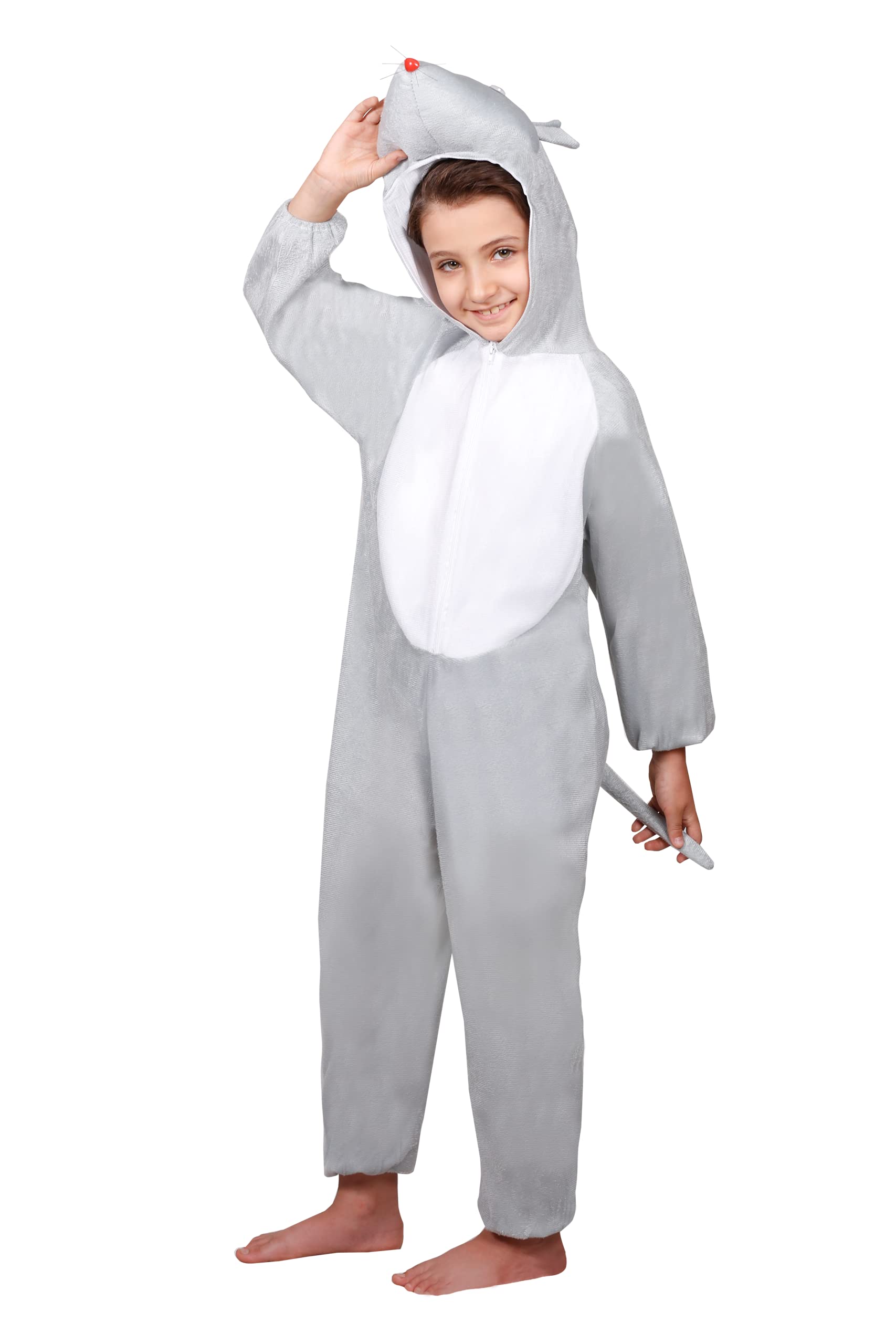 MATISSA Kids Animal costumes Boys Girls Pijamas Fancy Dress outfit Cosplay Children (Mouse, M (For kids 90-105 cm tall))