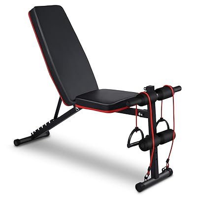 Adjustable Incline Weight Bench with Resistance Band Kuwait Ubuy