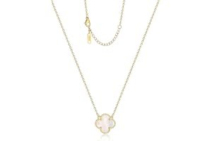 AIPPK Clover Pendant Necklace for Women 18K Gold Plated Four Leaf Clover Necklaces Lucky Simple Jewelry Gifts for Women