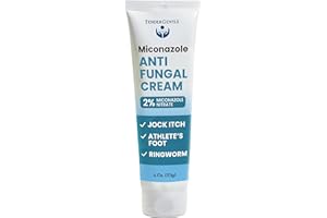TenderGentle Miconazole Antifungal Cream for Skin - 4 oz of Miconazole Nitrate for Jock Itch, Athlete's Foot, Itching, and Ringworm