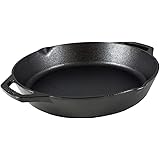 Lodge Cast Iron Dual Handle Pan, 12 inch,Black