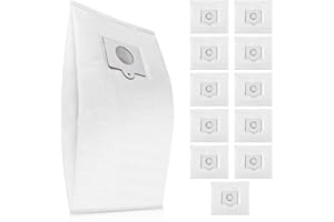 ANDONGO 12 Pack 53292 Type Q/C Canister Vacuum Bags for Kenmore 200 400 600 700 800 Series Canister Vacuum Cleaner, Large Capacity Replacement Bag Accessories Set