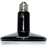 Black Ceramic Heat Emitter Terrarium Heat Lamp Bulb for Aquarium Snake Reptile Chickens Pet Brooder