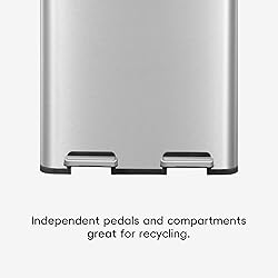 EKO EcoCasa 30L+30L Dual Trash Can with Recycle