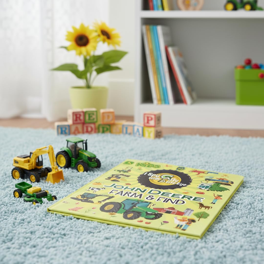 I Spy With My Little Eye John Deere Farm & Find - Kids Search, Find, and Seek Activity Book, Ages 3, 4, 5, 6+