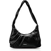 Vulkitty Small Shoulder Bag for Women Cute Hobo Purse Cloud Design Handbags PU Leather Mini Clutch with Zipper
