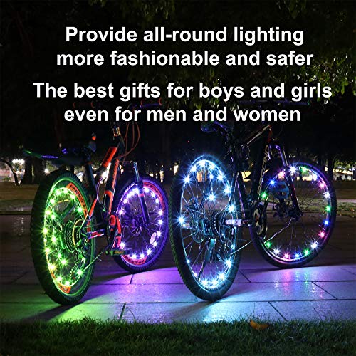 Sumree Bike Lights with Batteries Included, LED Bike Wheel Lights