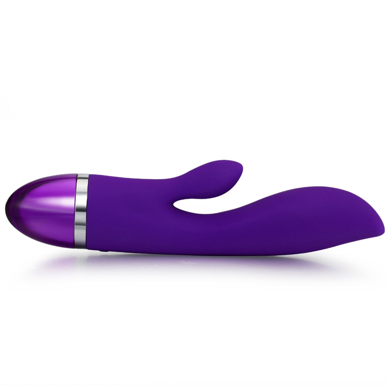 APRIL 14TH Vibrating G-spot Vibrator - Vagina and Clitoris Stimulation Rabbit Massager - Cordless Rechargeable Massager For Women - Waterproof & Silicone - Quiet Yet Powerful - Purple