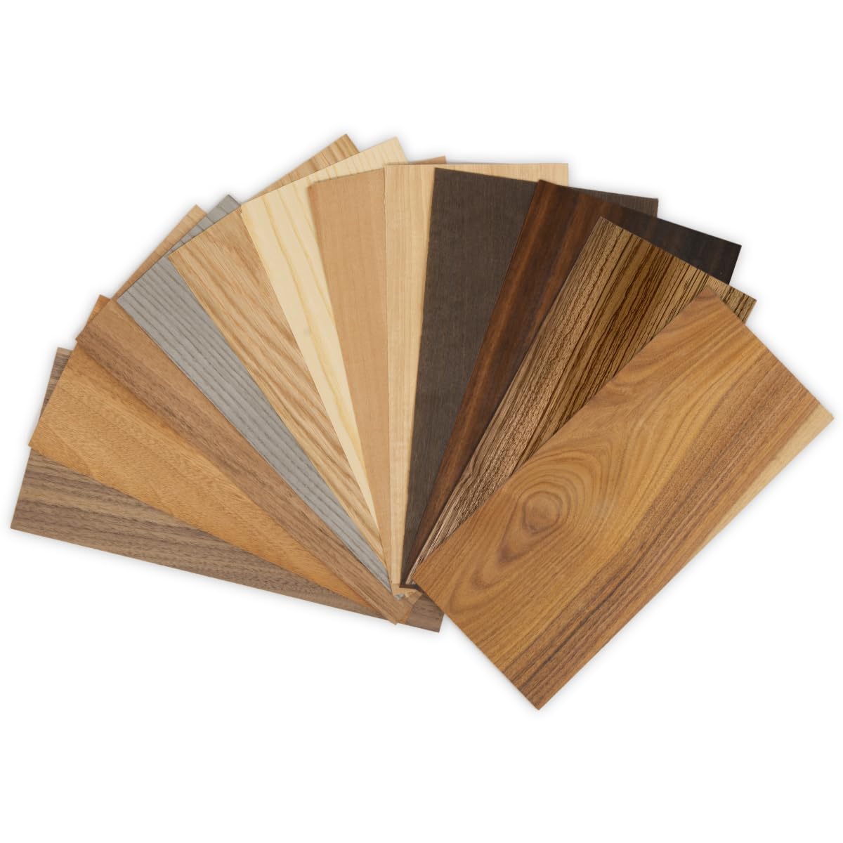Kontrasti Wood Veneer Set for Inlaid / 12 Wood Types x 24 Sheets